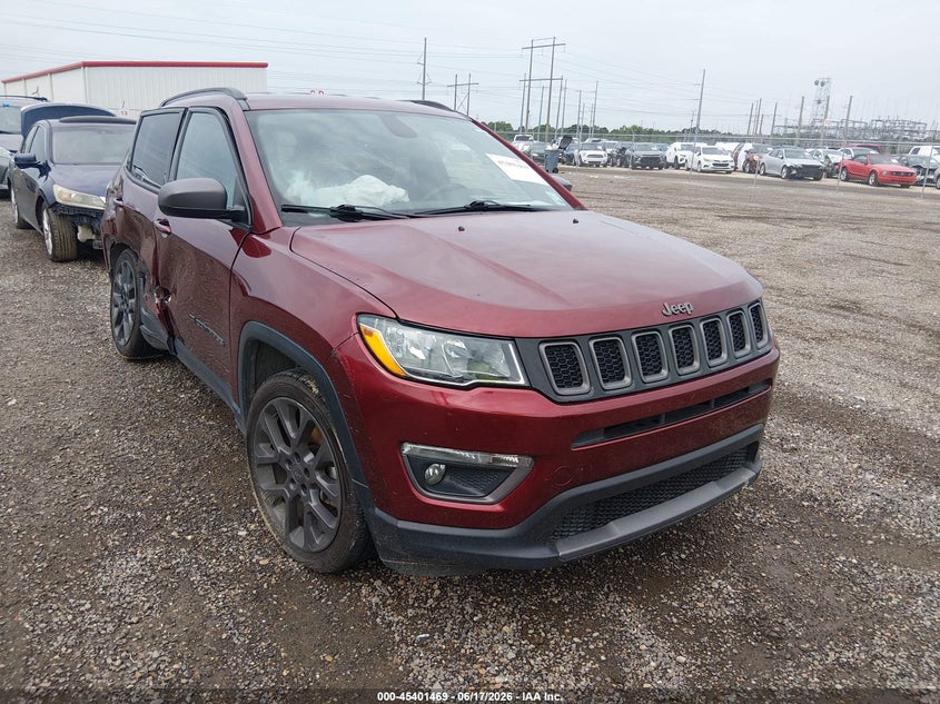 Vin: 3c4njceb6mt597470, lot: 45899472, jeep compass 80th anniversary fwd 20211