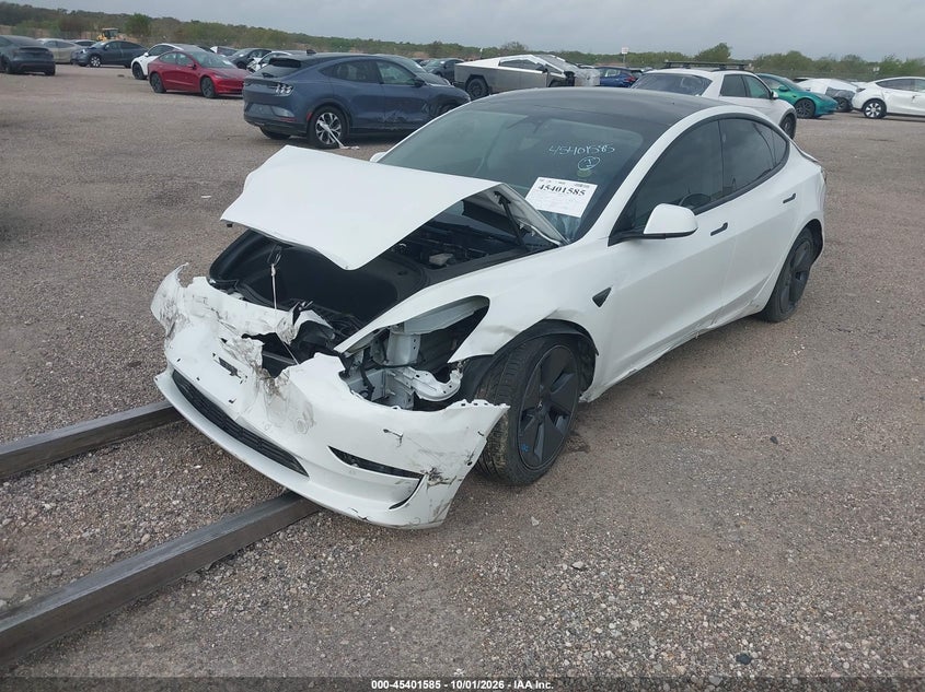Vin: 5yj3e1eb5nf179112, lot: 45899588, tesla model 3 long range dual motor all-wheel drive 20222