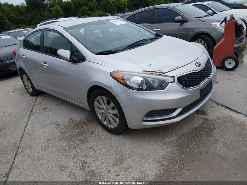 Vin: knafx4a69e5138269, lot: 45899670, kia forte lx 20141