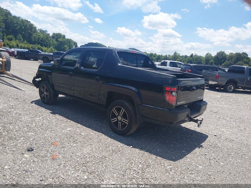 Vin: 5fpyk1f72db008073, lot: 45899779, honda ridgeline sport 20133