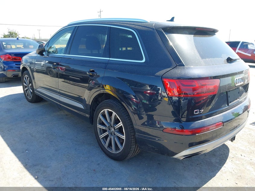 Vin: wa1laaf73hd027292, lot: 45900088, audi q7 3.0t premium 20173