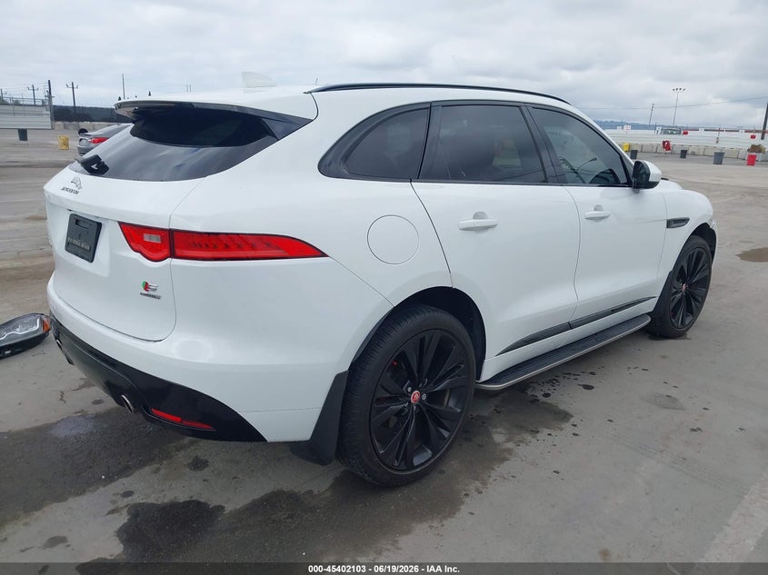 Vin: sadcm2fv5ja247286, lot: 45900106, jaguar f-pace s 20184