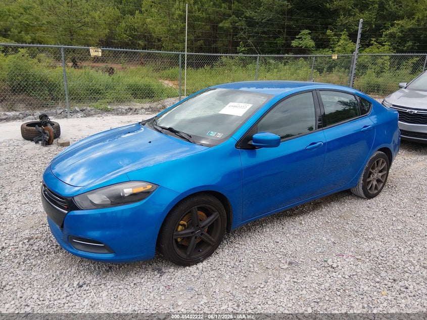 Vin: 1c3cdfaa0fd421993, lot: 45900225, dodge dart se 20152