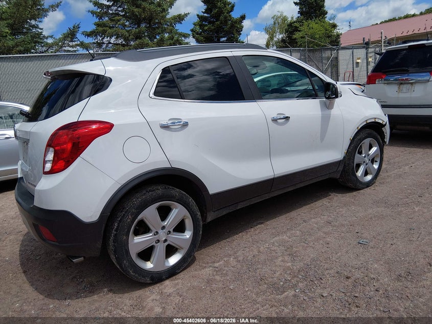 Vin: kl4cjasb8gb629447, lot: 45900609, buick encore 20164