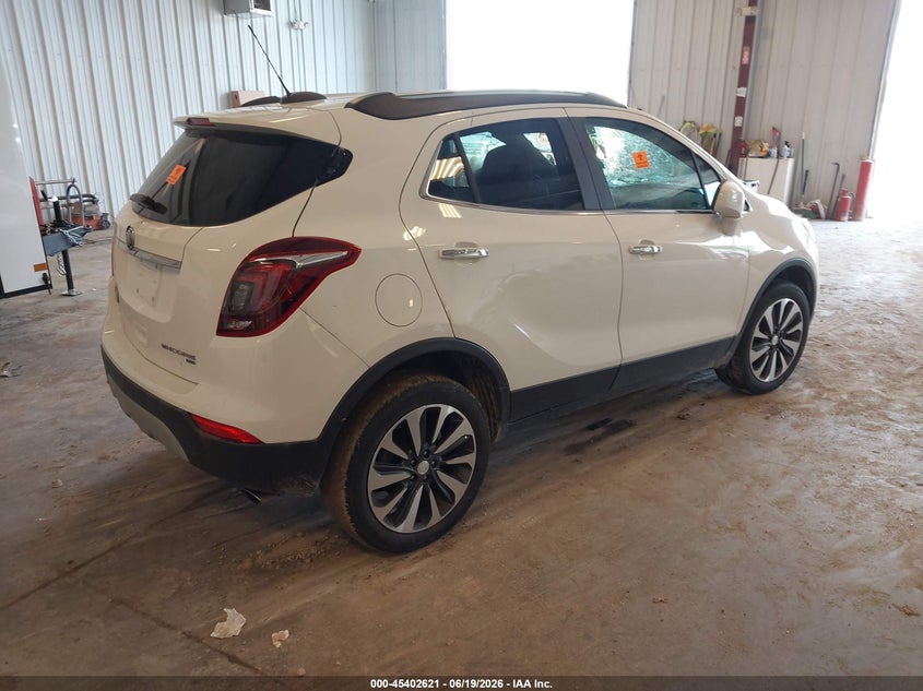 Vin: kl4cjesb8mb324405, lot: 45900624, buick encore awd preferred 20214