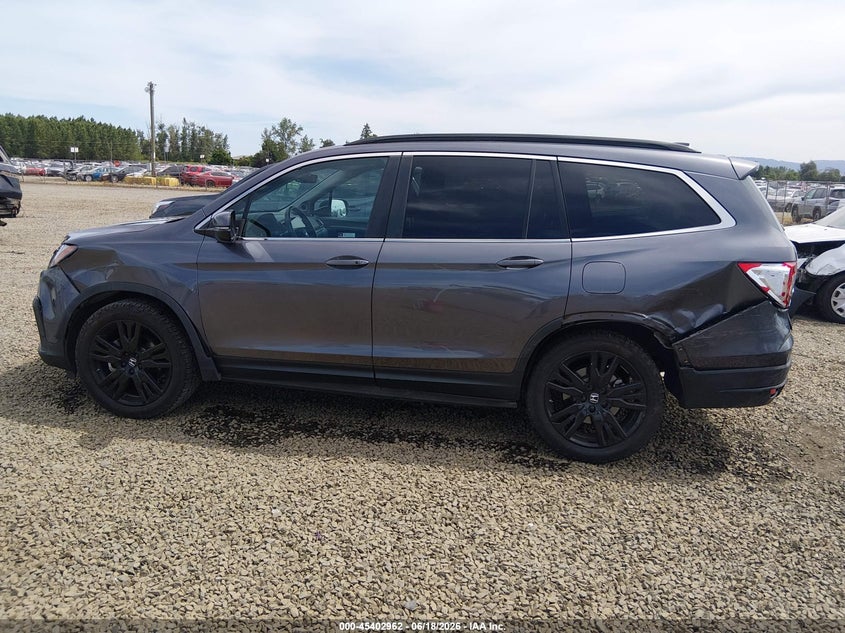 HONDA PILOT 2022 VIN 5FNYF6H22NB012072