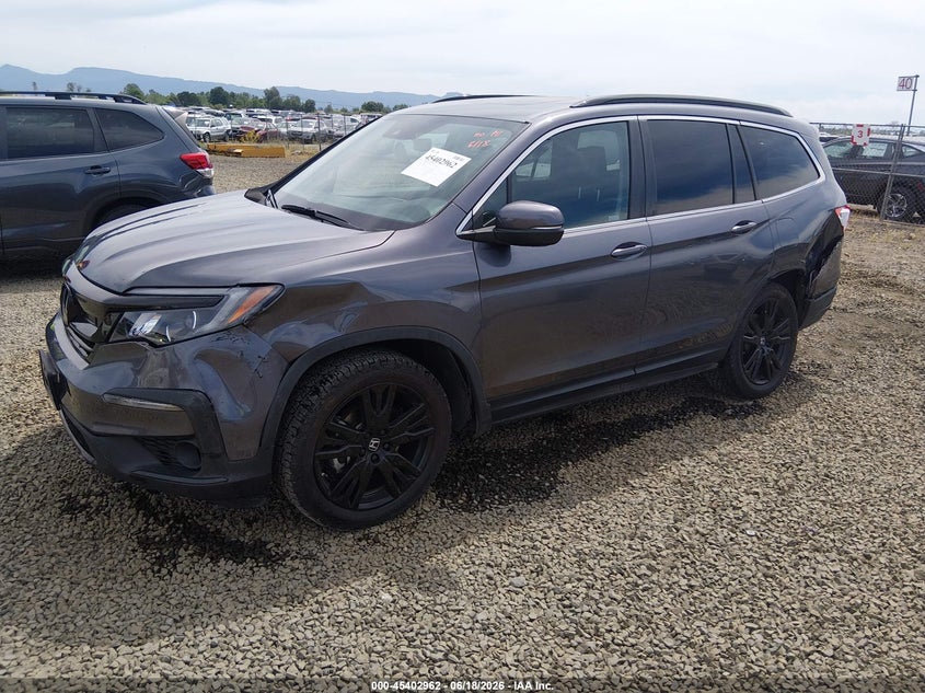 HONDA PILOT 2022 VIN 5FNYF6H22NB012072
