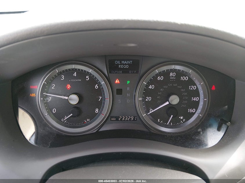 2008 LEXUS ES 350 auction photo 7