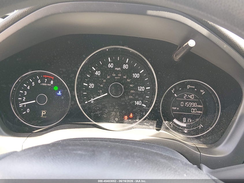 2019 Honda Hr-V Lx VIN: 3CZRU6H35KM744099 Lot: 45403052