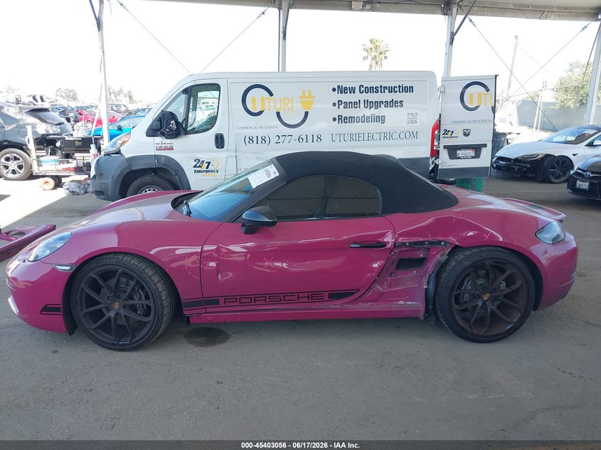 2024 PORSCHE 718 BOXSTER CABRIO 2.0L H-4 DI, DOHC, VVT, TURBO, 300HP