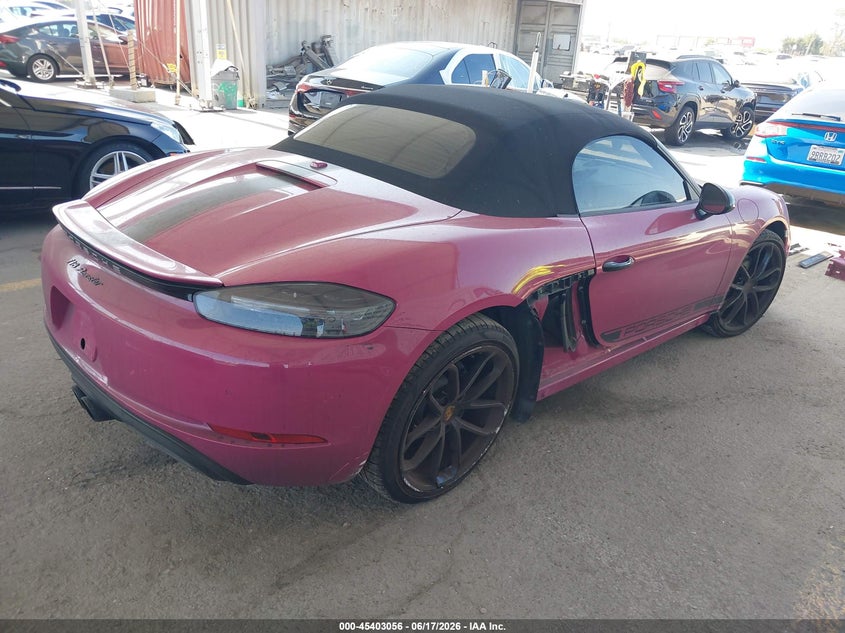 2024 PORSCHE 718 BOXSTER CABRIO 2.0L H-4 DI, DOHC, VVT, TURBO, 300HP
