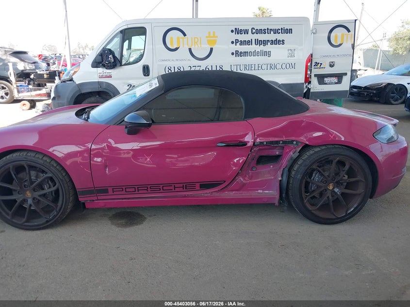 2024 PORSCHE 718 BOXSTER CABRIO 2.0L H-4 DI, DOHC, VVT, TURBO, 300HP