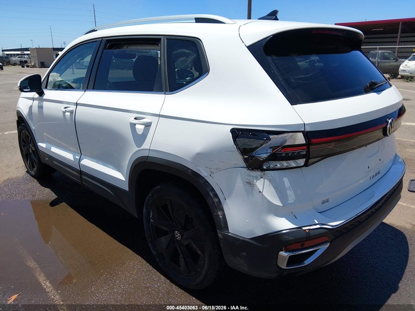 2025 Volkswagen Taos 1.5T Se VIN: 3VVSC7B20SM034108 Lot: 45403063