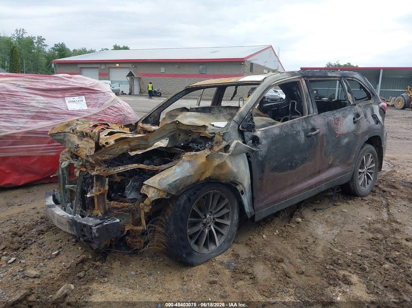 Vin: 5tdjzrfh2ks969147, lot: 45901078, toyota highlander xle 20192