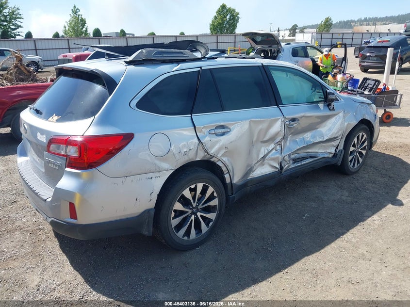 Vin: 4s4bsancxg3356391, lot: 45901139, subaru outback 2.5i limited 20164