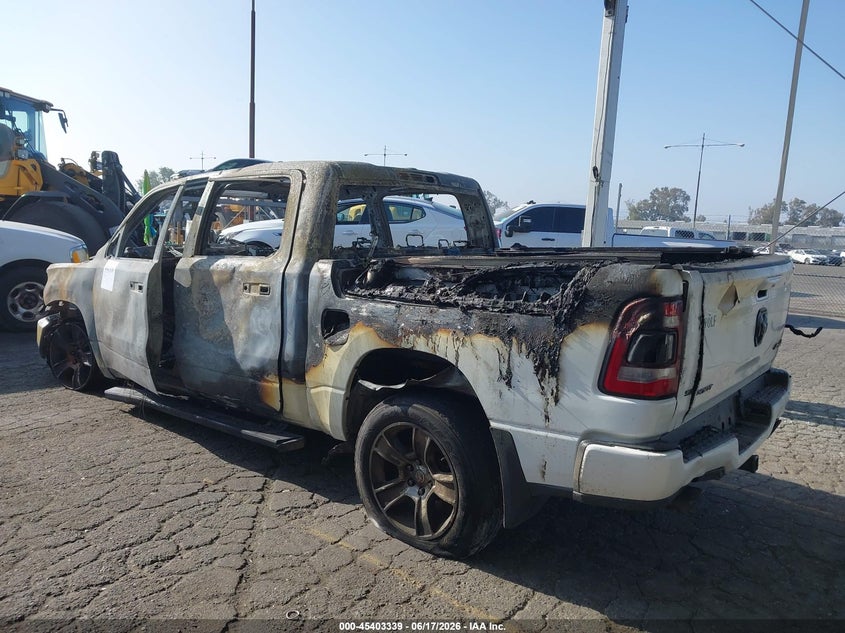 Vin: 1c6srflt7kn830365, lot: 45901342, ram 1500 rebel 20193
