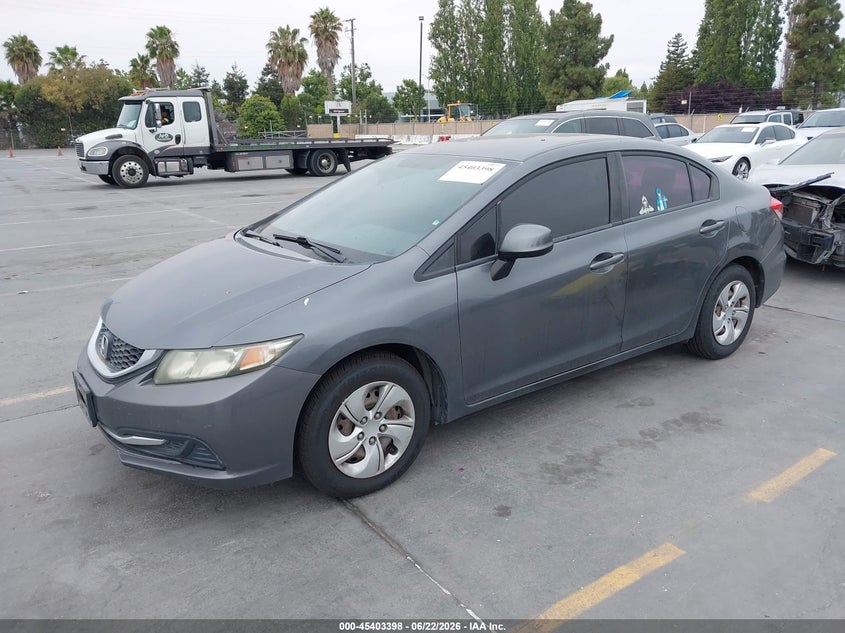 2013 Honda Civic Lx 19XFB2F57DE226360 photo 1