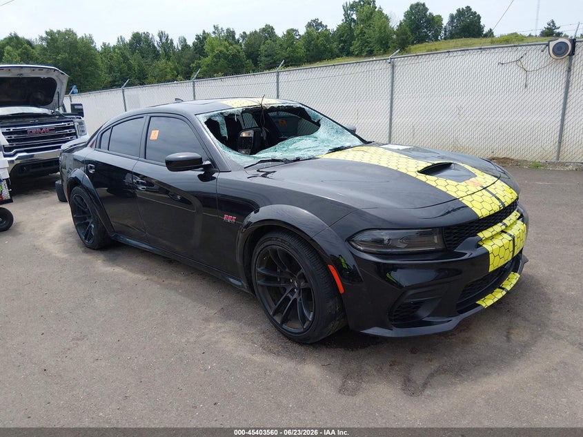 Vin: 2c3cdxgj9ph524962, lot: 45901563, dodge charger scat pack widebody 20231