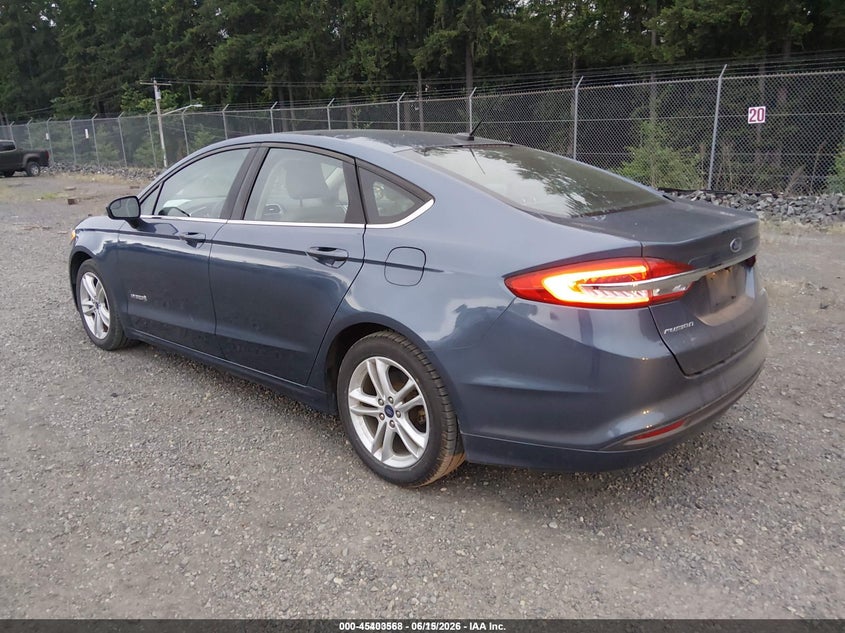 2018 FORD FUSION HYBRID auction photo 3