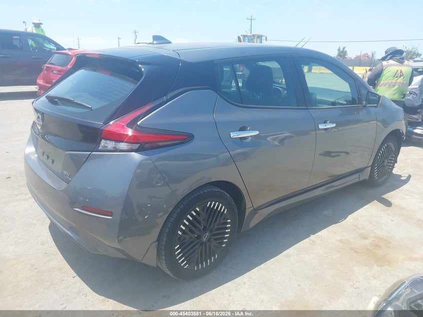 Vin: 1n4cz1cv2pc551920, lot: 45901584, nissan leaf sv plus 60 kwh 20234