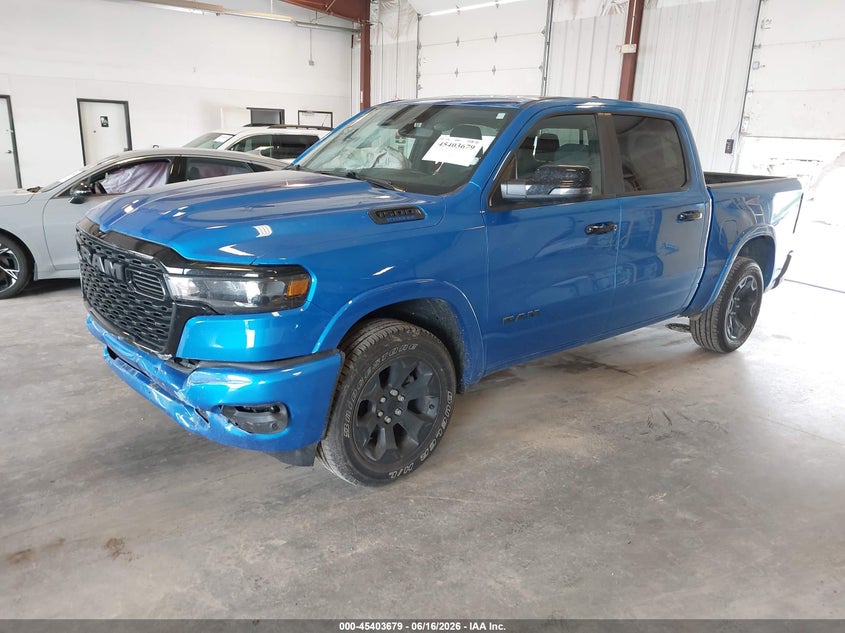 Vin: 1c6rrffg0sn204878, lot: 45901682, ram 1500 big horn  4x4 5'7 box 20252