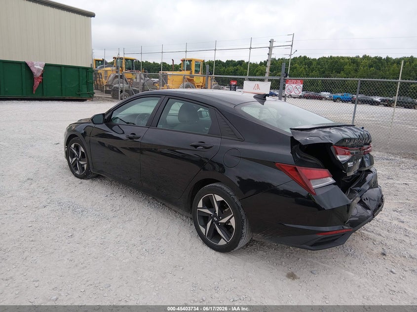 Vin: kmhls4ag8pu504689, lot: 45901737, hyundai elantra sel 20233