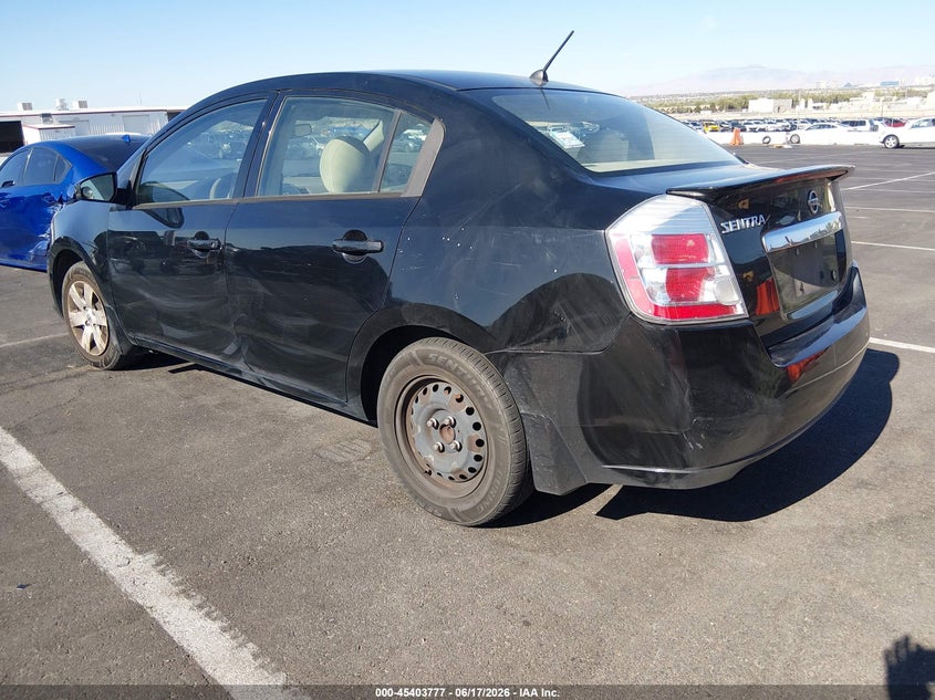 2011 NISSAN SENTRA SEDAN 2.0L I-4 DOHC, VVT, 140HP