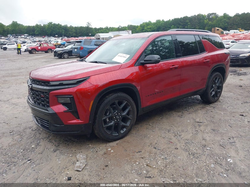 Vin: 1gnerlks6tj229610, lot: 45901928, chevrolet traverse fwd rs 20262