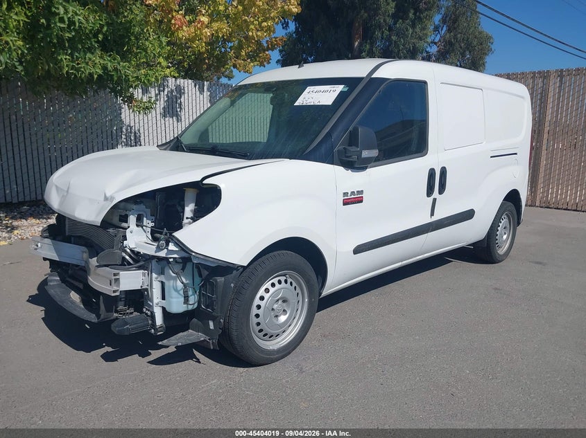 Vin: zfbhrfab5n6w68749, lot: 45902042, ram promaster city cargo van 20222