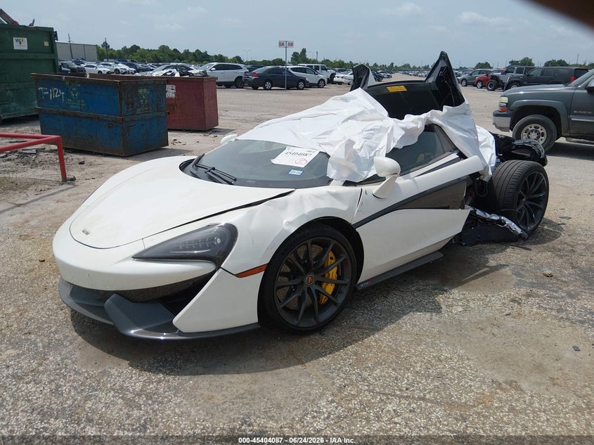 2018 MCLAREN 570S CABRIO 3.8L V-8 DOHC, VVT, TURBO, 562HP