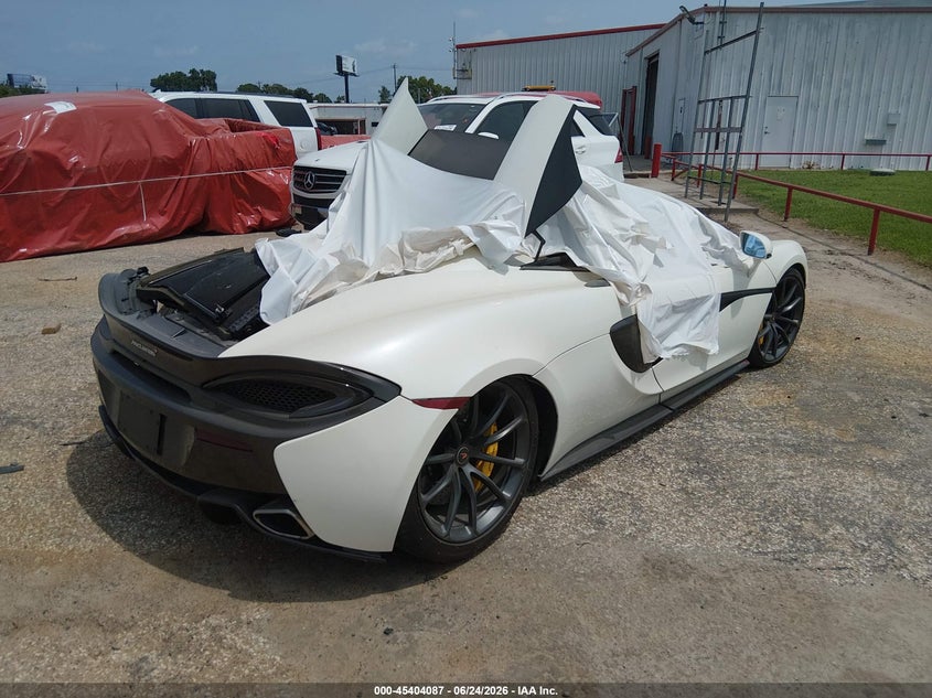 2018 MCLAREN 570S CABRIO 3.8L V-8 DOHC, VVT, TURBO, 562HP