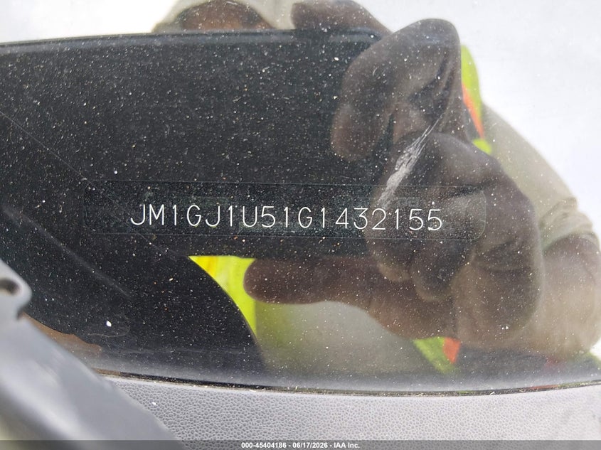 2016 Mazda Mazda6 I Sport VIN: JM1GJ1U51G1432155 Lot: 45404186