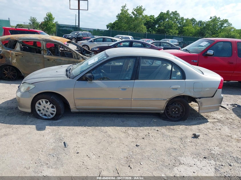 HONDA CIVIC 2004 VIN 2HGES16584H503495