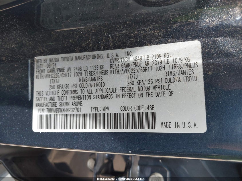 2024 Mazda Cx-50 2.5 S Premium VIN: 7MMVABDMXRN232701 Lot: 45404366