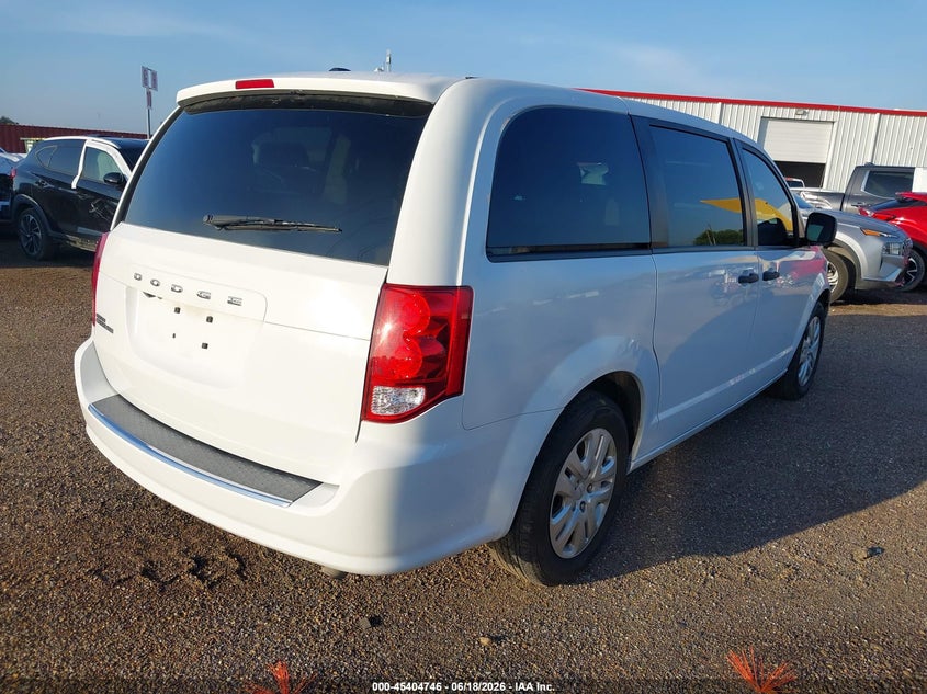 Vin: 2c4rdgbg9lr217930, lot: 45902769, dodge grand caravan se 20204