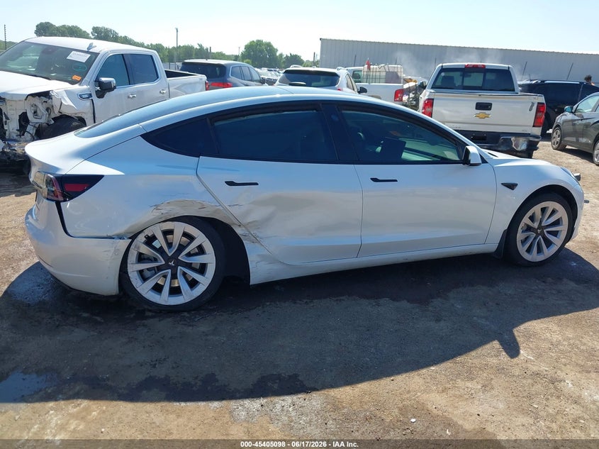 TESLA MODEL 3 2022 VIN 5YJ3E1EB4NF269786