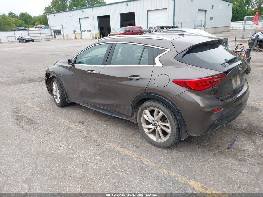 Vin: sjkch5cp7ka011728, lot: 45903129, infiniti qx30 luxe 20193
