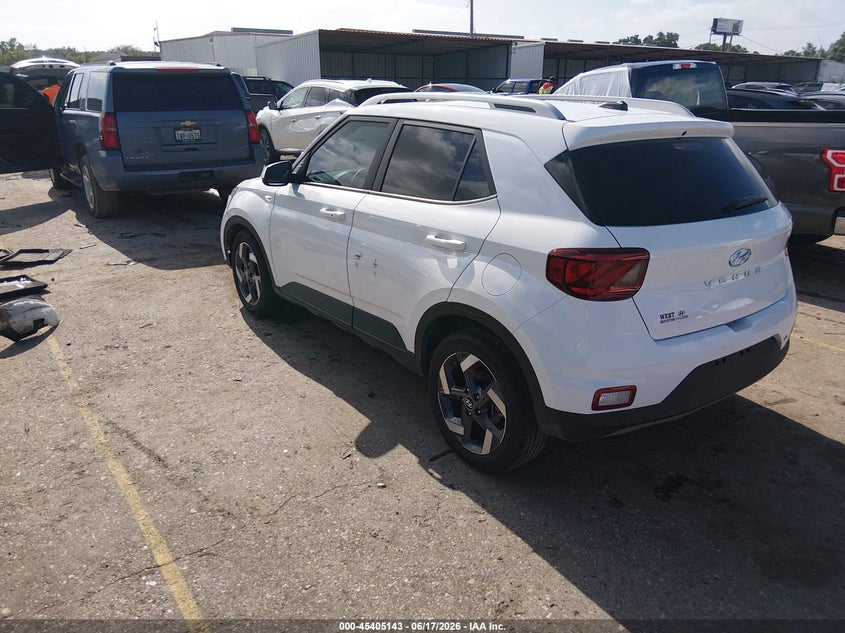 Vin: kmhrc8a39su416447, lot: 45903166, hyundai venue sel 20253