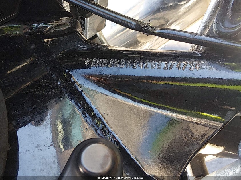 2014 Harley-Davidson Flhx Street Glide VIN: 1HD1KBM14EB617473 Lot: 45405167