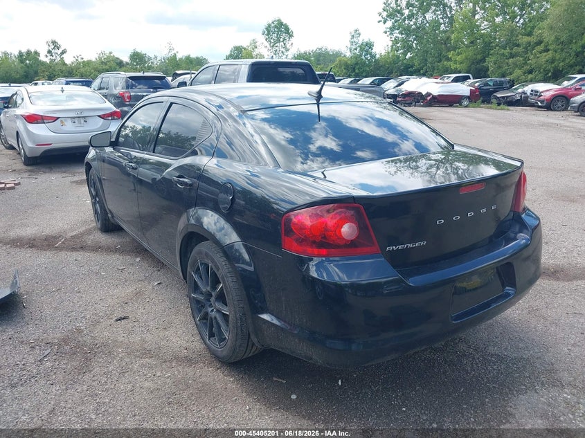 Vin: 1c3cdzab8cn150925, lot: 45903224, dodge avenger se 20123