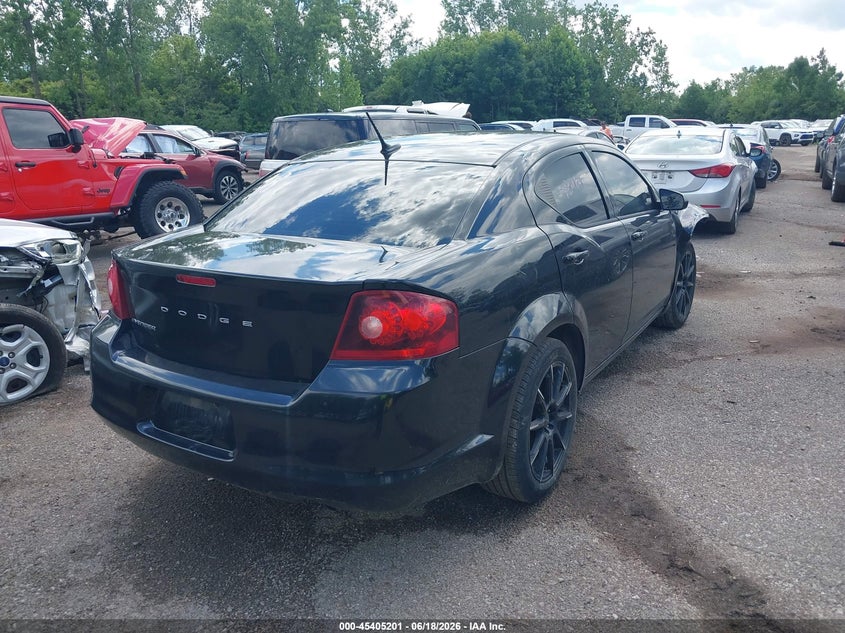 Vin: 1c3cdzab8cn150925, lot: 45903224, dodge avenger se 20124