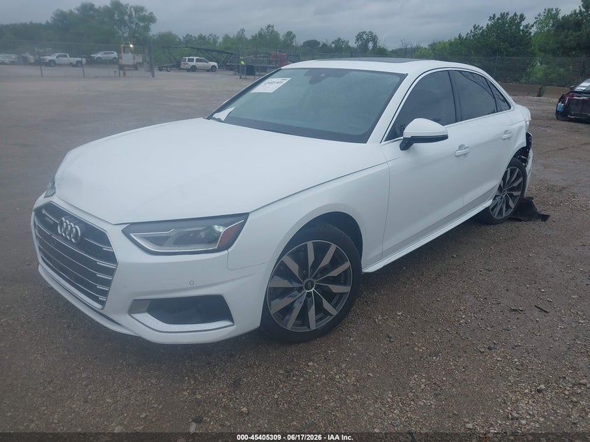 Vin: wauabaf40nn002224, lot: 45903332, audi a4 premium 40 tfsi quattro s tronic 20222
