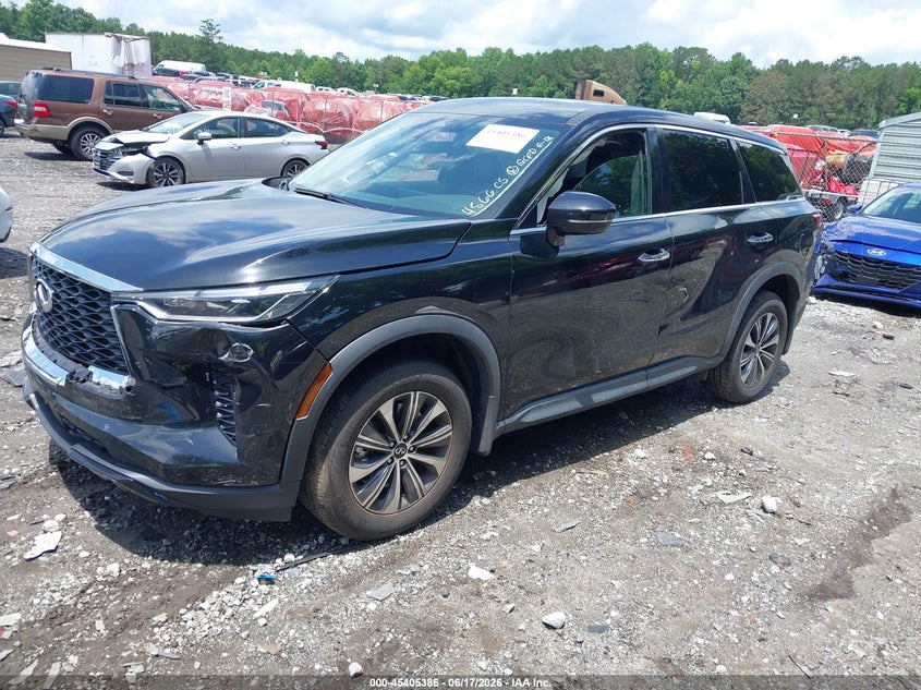 Vin: 5n1dl1es8pc364566, lot: 45903409, infiniti qx60 pure awd 20232