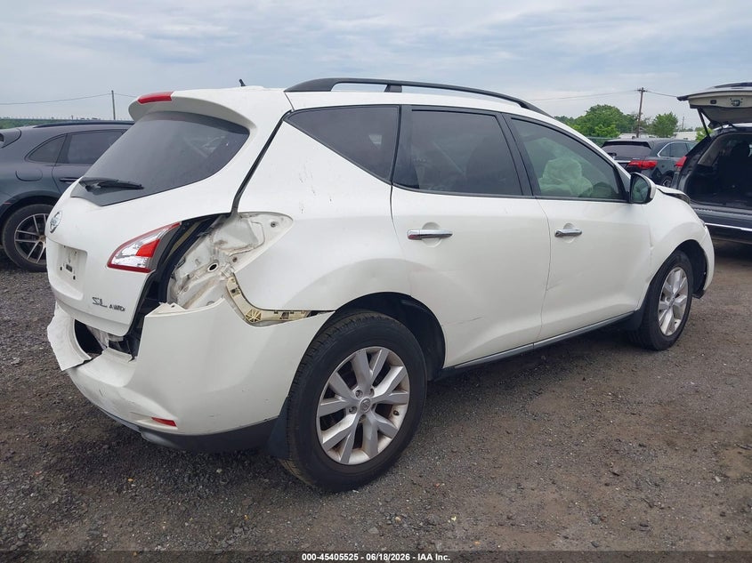 Vin: jn8az1mw5cw225843, lot: 45903549, nissan murano sl 20124