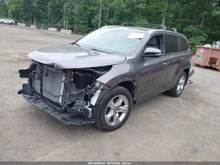 Vin: 5tddzrfh6ks949450, lot: 45903731, toyota highlander limited 20192