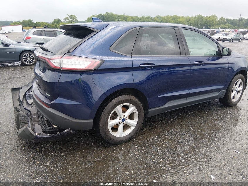 Vin: 2fmpk3g93gbb73742, lot: 45903818, ford edge se 20164