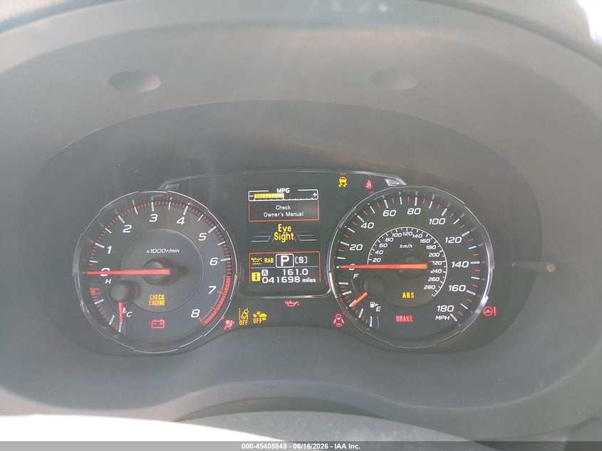 SUBARU WRX 2021 VIN JF1VA1P66M8818588
