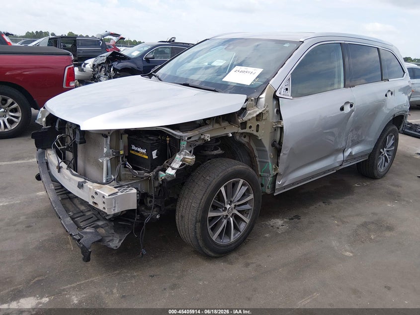 Vin: 5tdkzrfh4ks556313, lot: 45903937, toyota highlander xle 20192