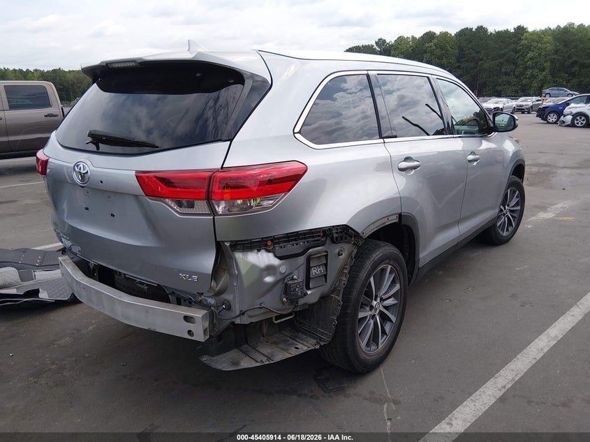 Vin: 5tdkzrfh4ks556313, lot: 45903937, toyota highlander xle 20194