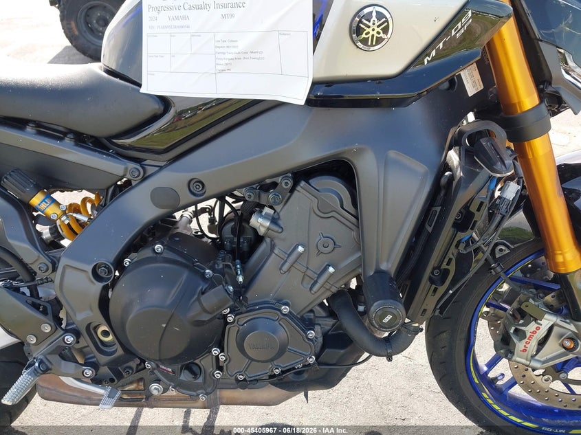 2024 Yamaha Mt09 Sp VIN: JYARN95E3RA000546 Lot: 45405967